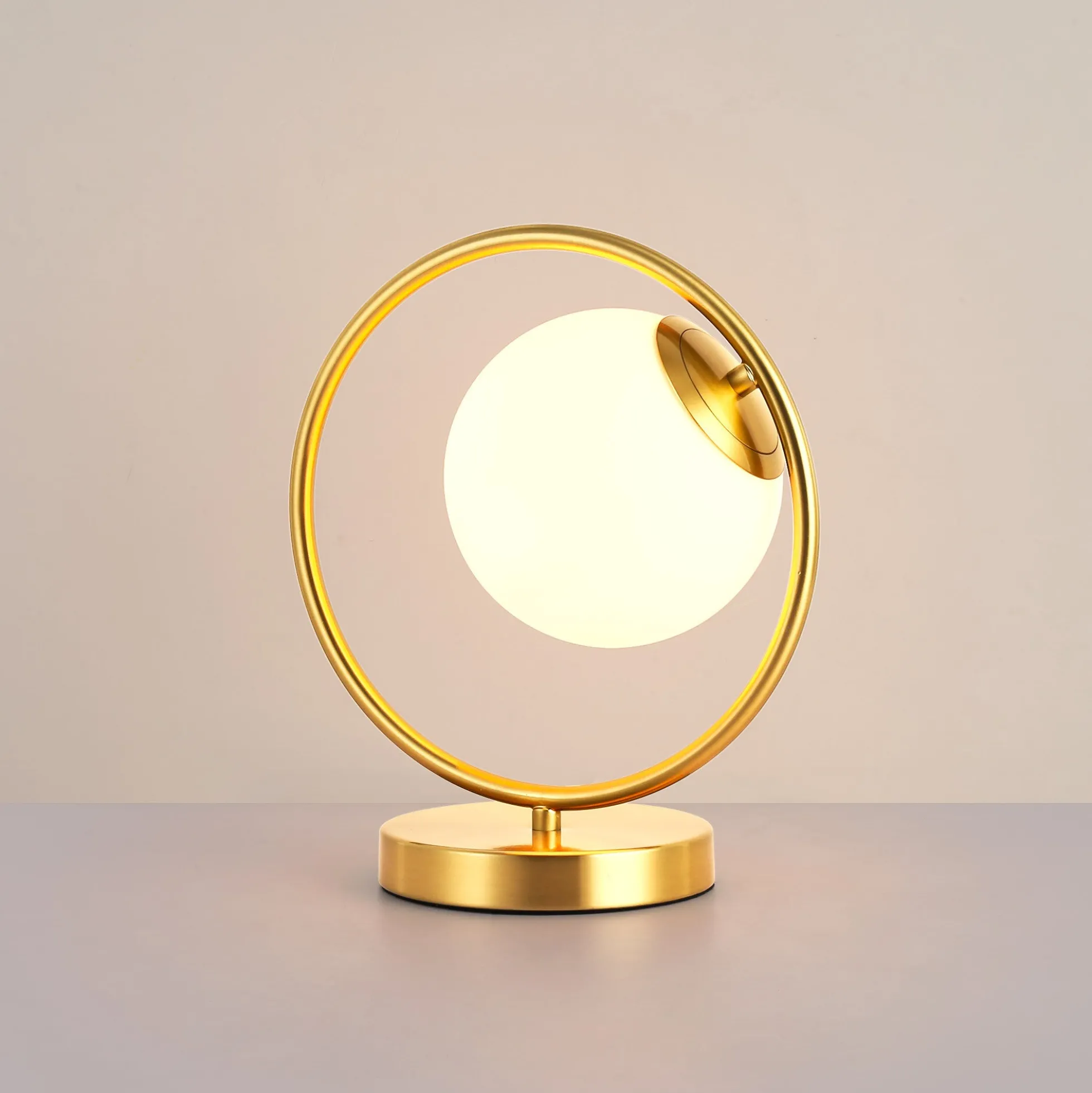 Lámpara de mesa bola cristal "Porto"