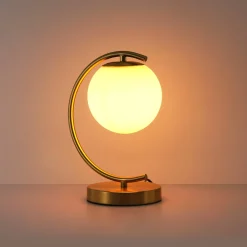 Lámpara de mesa bola cristal