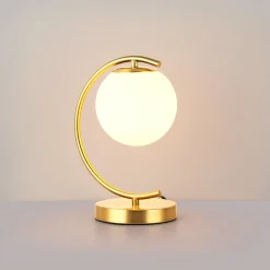 Lámpara de mesa bola cristal