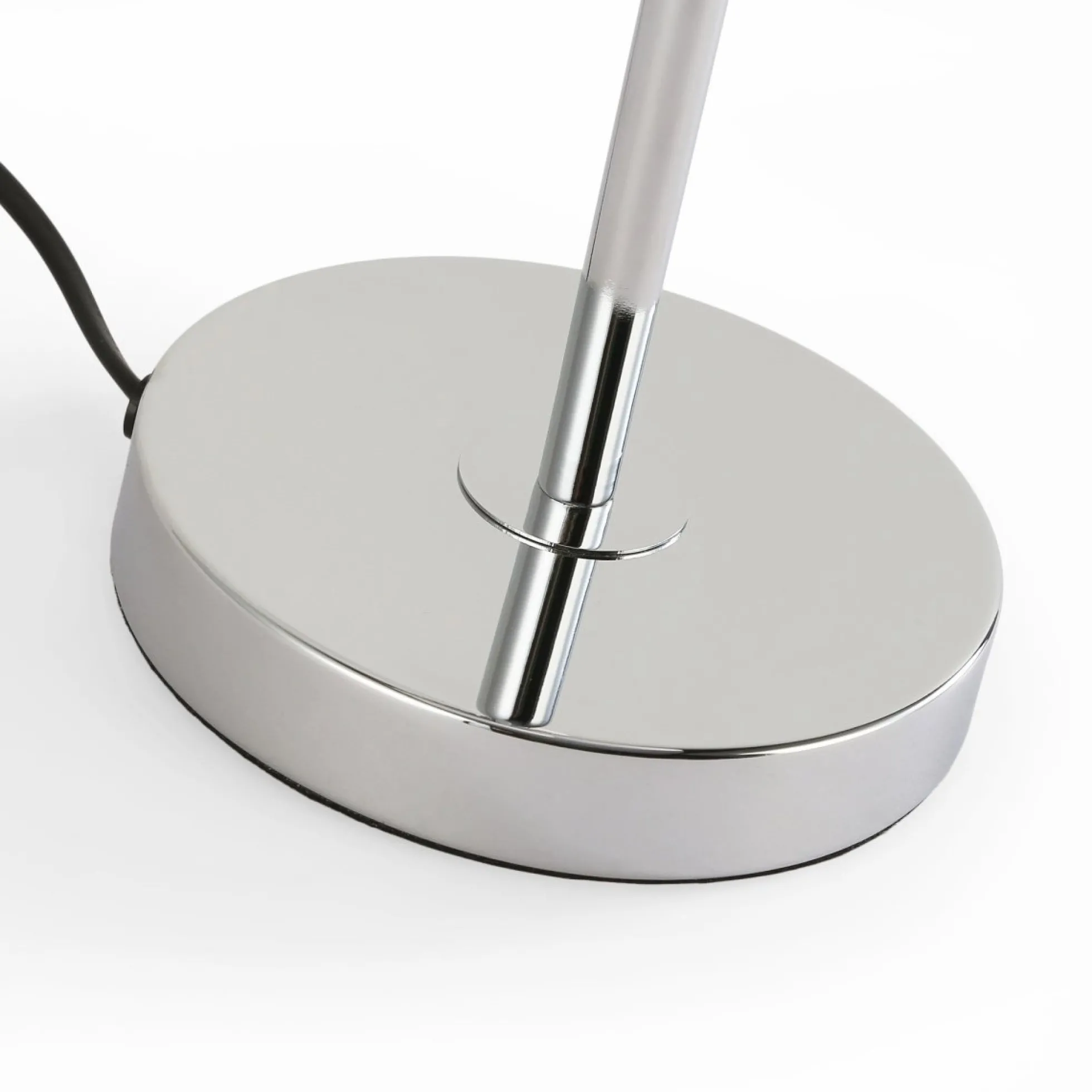 Lámpara de mesa bola cristal triple "ROM" - 3 x E27 - Ø 15cm