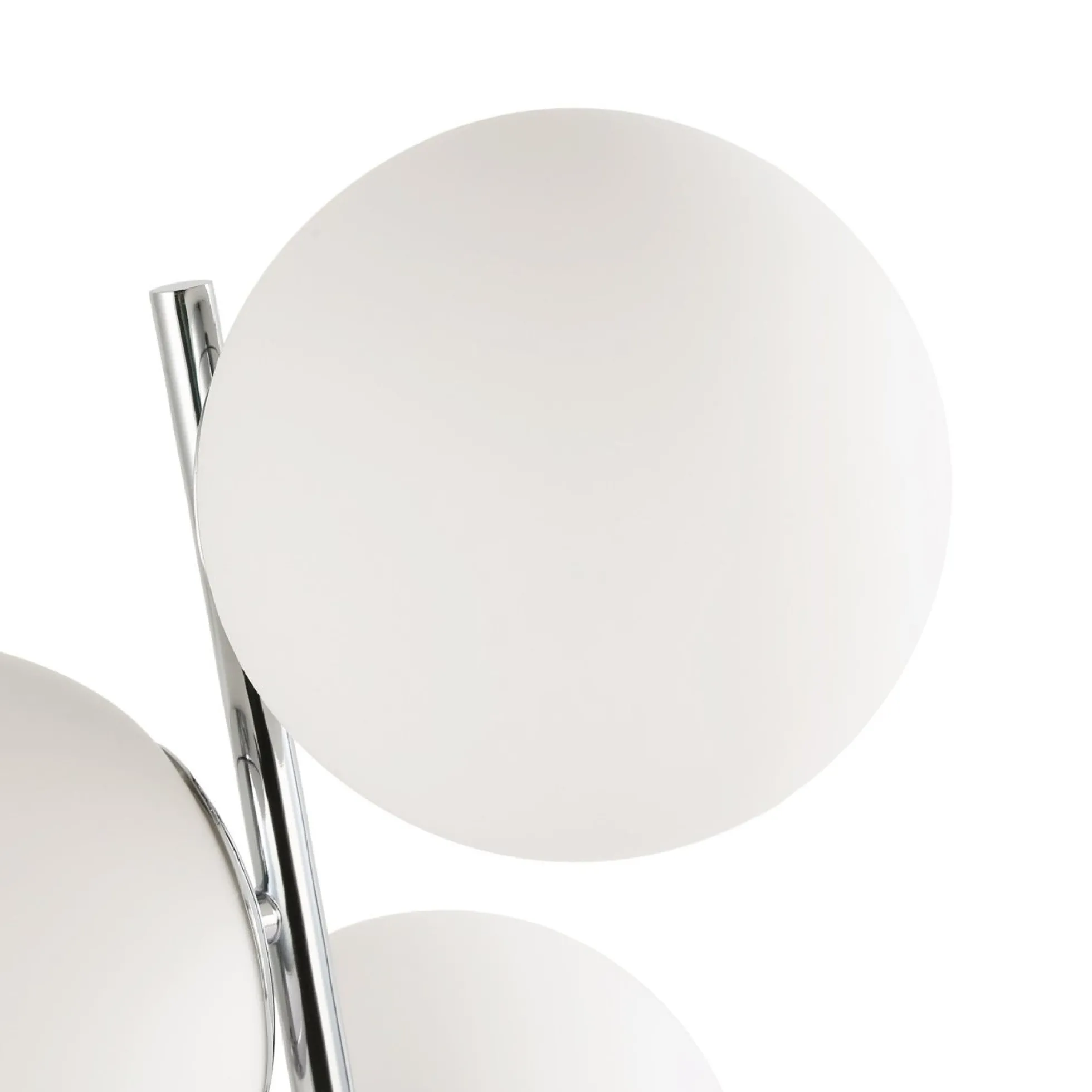 Lámpara de mesa bola cristal triple "ROM" - 3 x E27 - Ø 15cm