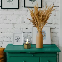 Lámpara de mesa con esfera de cristal