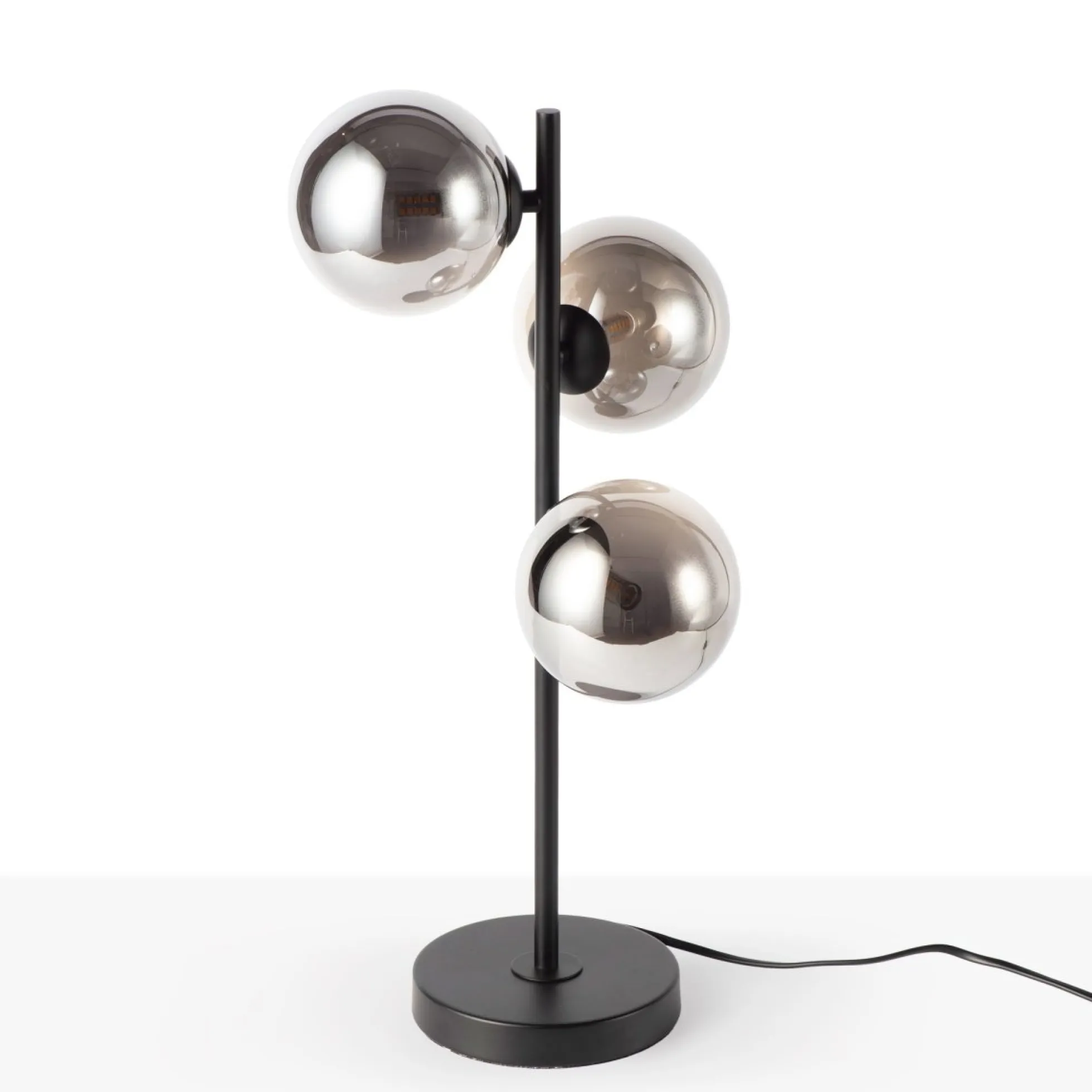 Lámpara de mesa con esferas de cristal "COMI" - 3 x G9