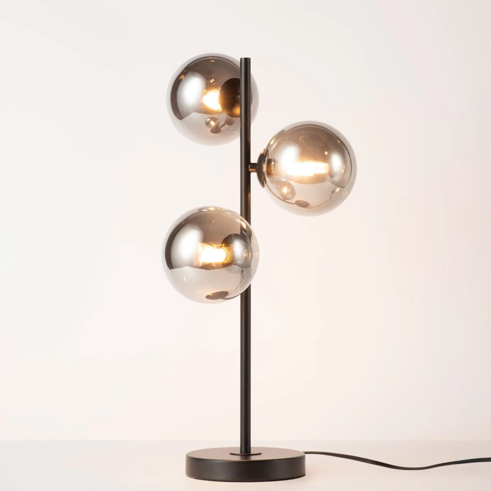 Lámpara de mesa con esferas de cristal "COMI" - 3 x G9