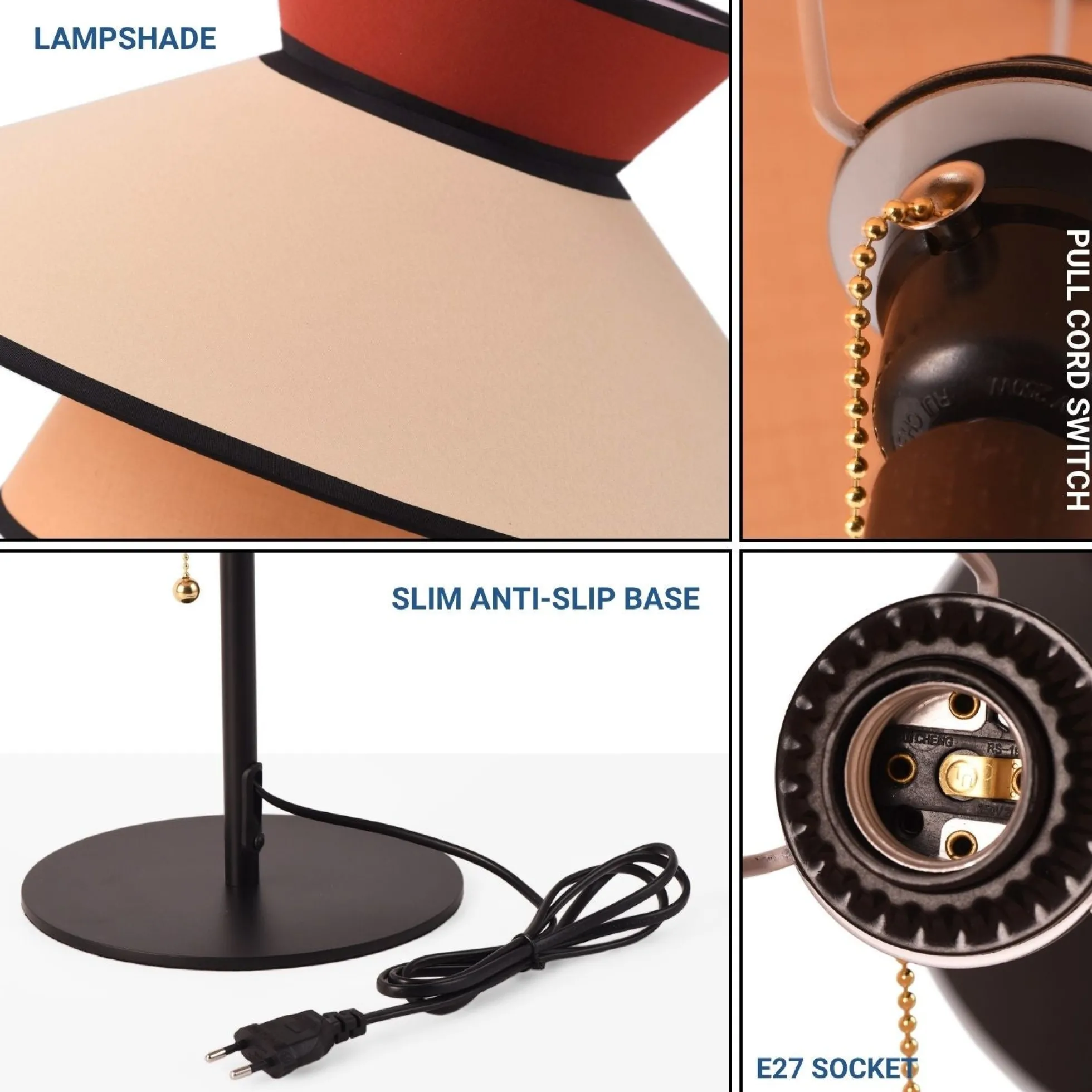 Lámpara de mesa de diseño "ALICE" - E27