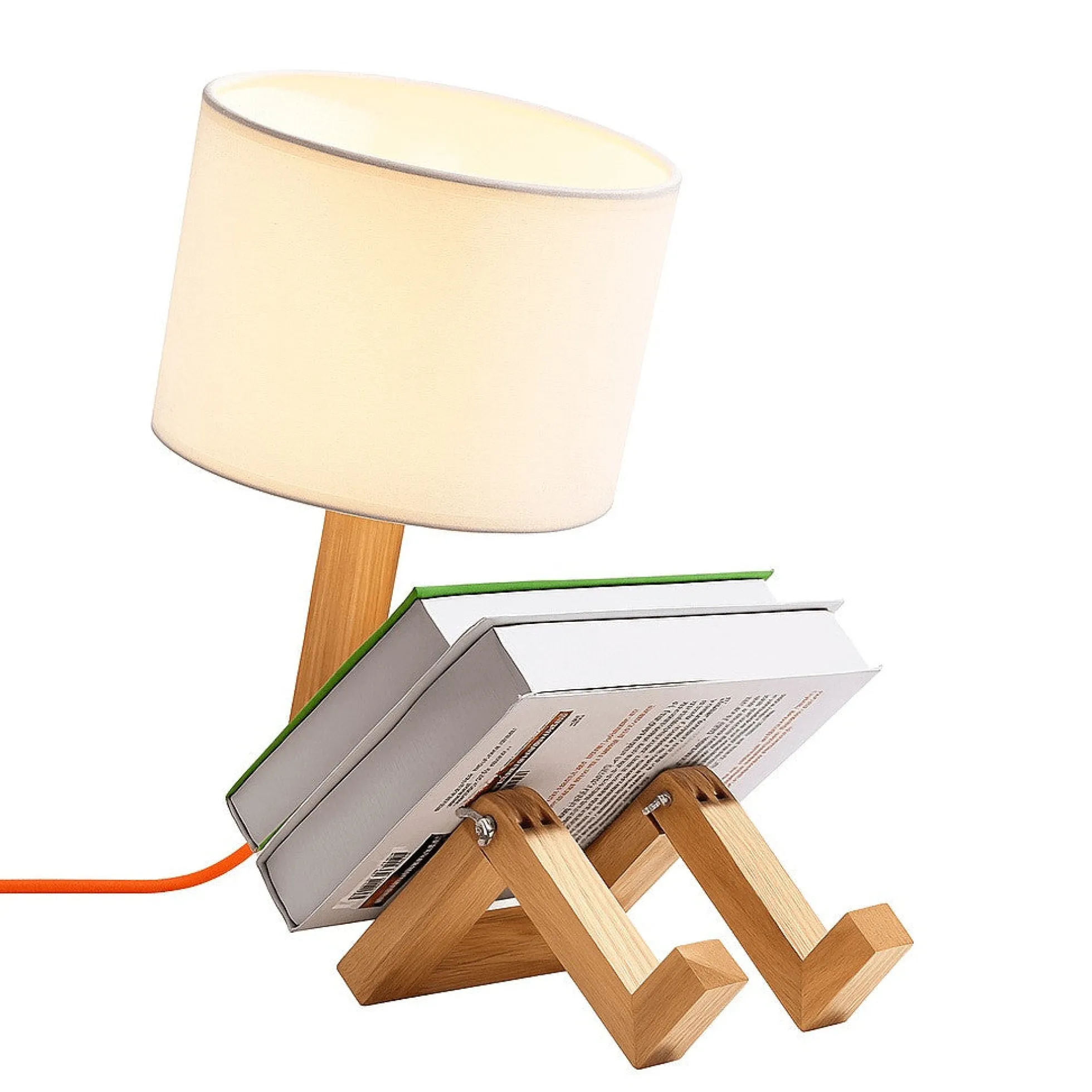 Lámpara de mesa de madera articulada "YOKI"