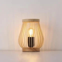 Lámpara de mesa de madera "Oca" - E27