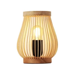 Lámpara de mesa de madera