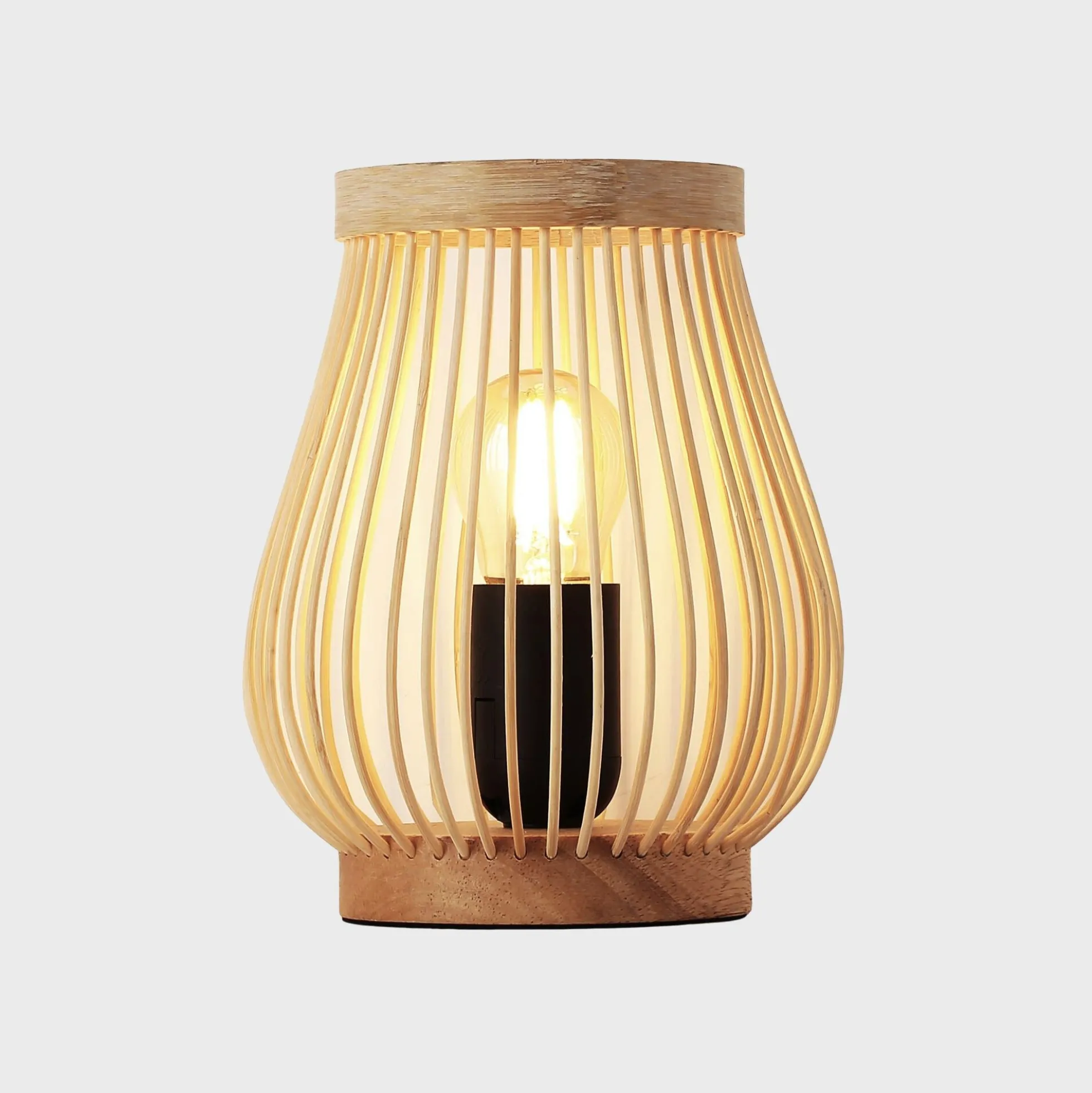 Lámpara de mesa de madera "Oca" - E27