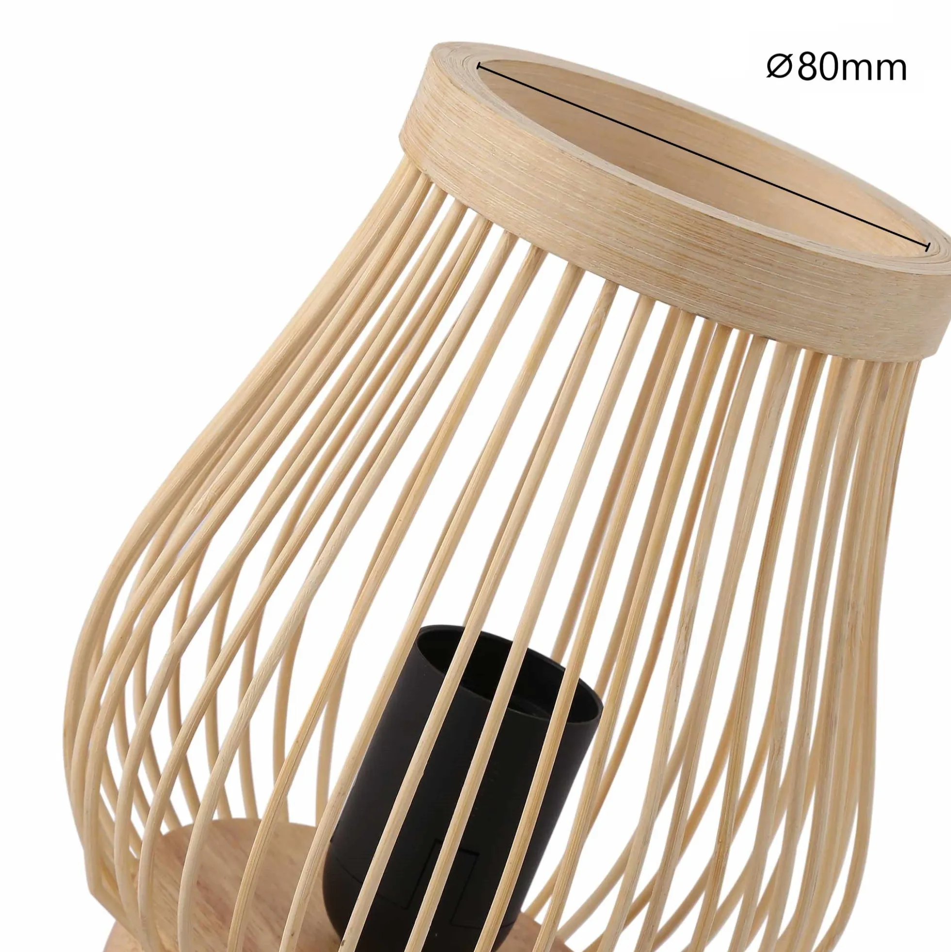 Lámpara de mesa de madera "Oca" - E27