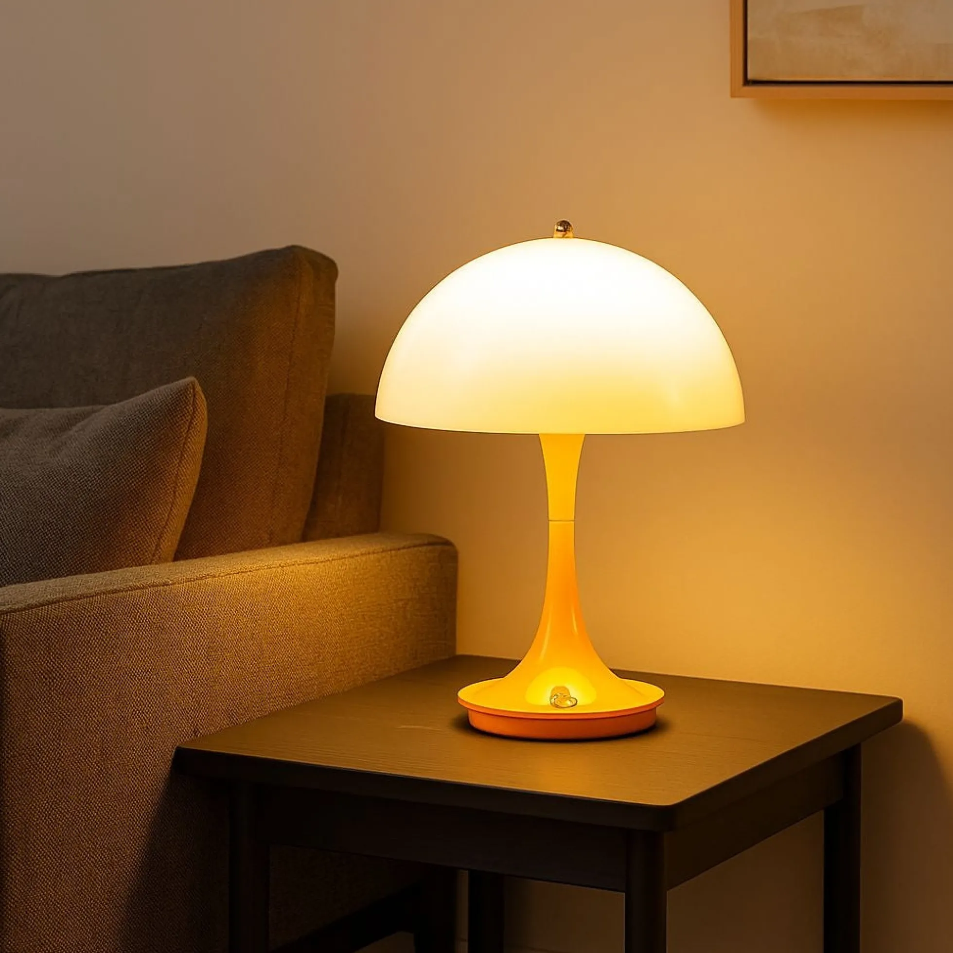 Lámpara de mesa LED CCT portátil - Táctil - Semiesférica
