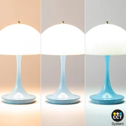 Lámpara de mesa LED CCT portátil - Táctil - Semiesférica