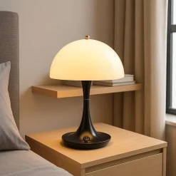Lámpara de mesa LED CCT portátil - Táctil - Semiesférica