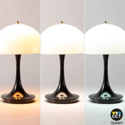 Lámpara de mesa LED CCT portátil - Táctil - Semiesférica