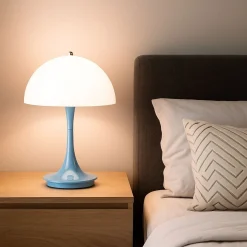 Lámpara de mesa LED CCT portátil - Táctil - Semiesférica