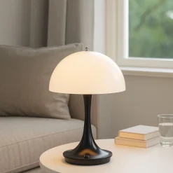 Lámpara de mesa LED CCT portátil - Táctil - Semiesférica