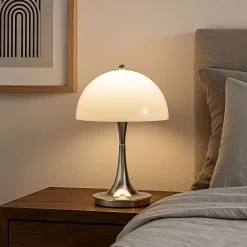 Lámpara de mesa LED CCT portátil - Táctil - Semiesférica