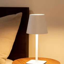 Lámpara de mesa LED CCT portátil - Táctil - Ø100 mm