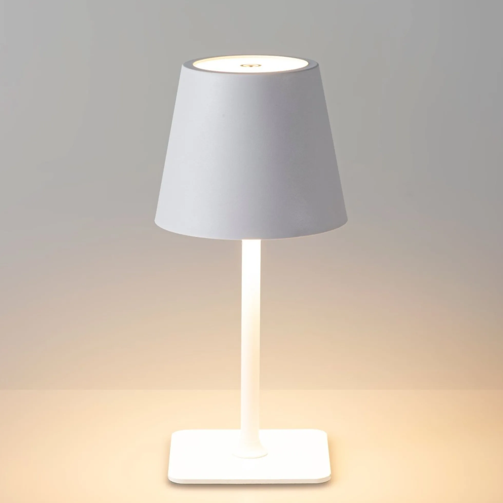Lámpara de mesa LED CCT portátil - Táctil - Ø100 mm