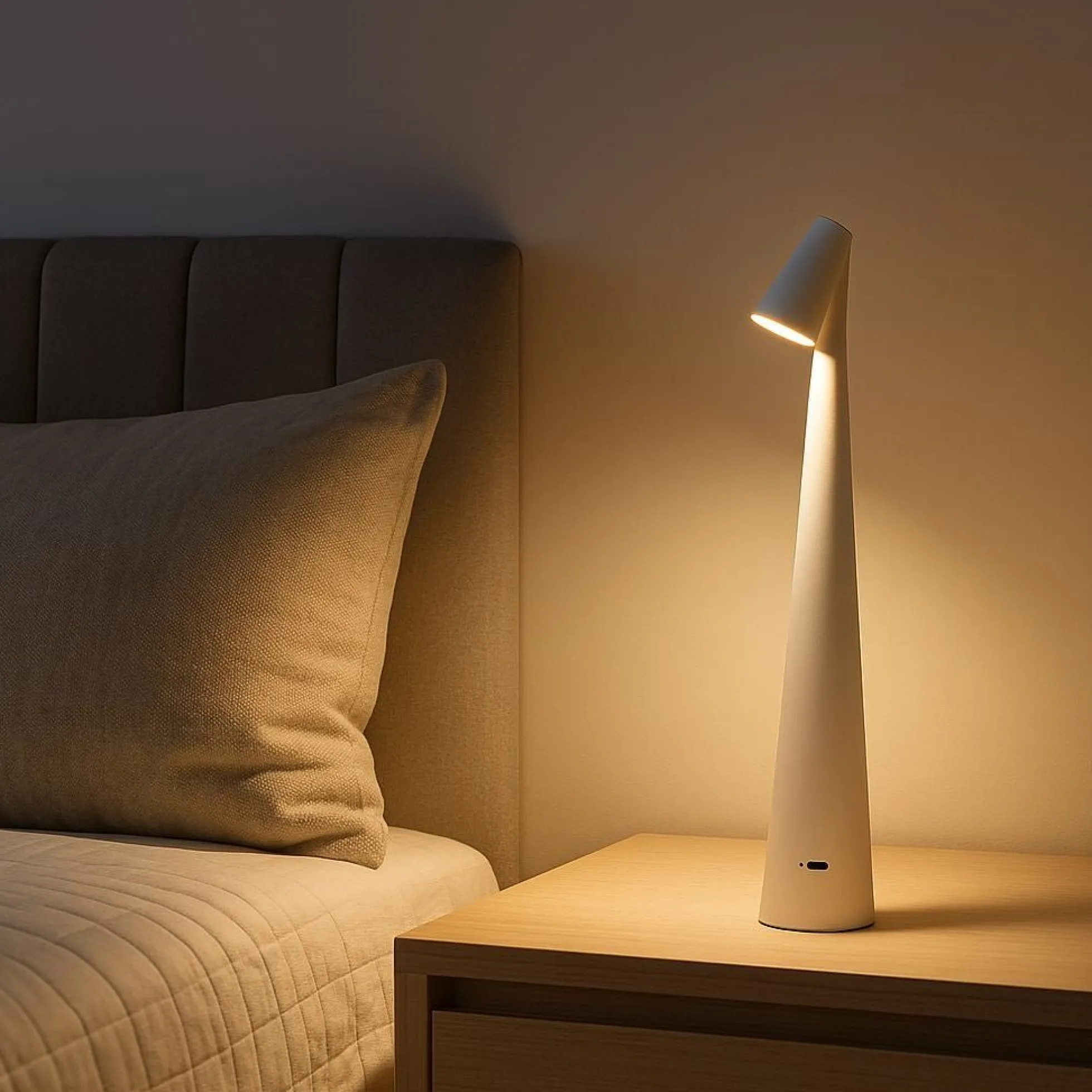 Lámpara de mesa LED portátil - Táctil - 3000K