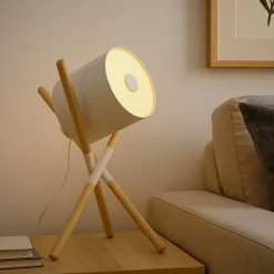 Lámpara de mesa nórdica de trípode