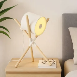 Lámpara de mesa nórdica de trípode