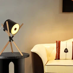 Lámpara de mesa nórdica de trípode