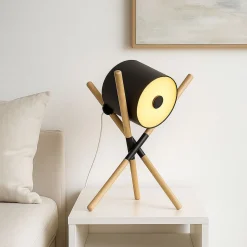 Lámpara de mesa nórdica de trípode
