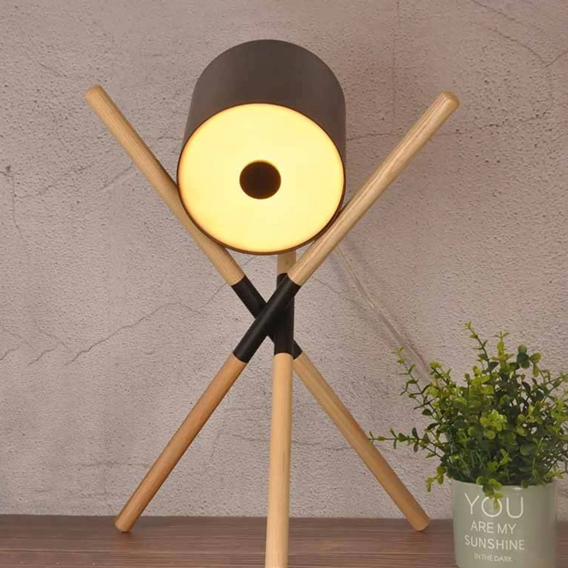 Lámpara de mesa nórdica de trípode "FOCUS" - 3 x E27 / G45