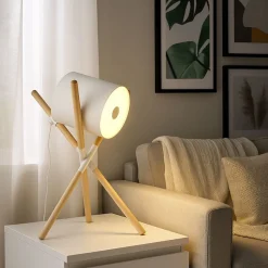 Lámpara de mesa nórdica de trípode