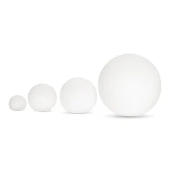 Lámpara de mesa o suelo esfera exterior - RGBW - 1W - Ø20cm - Recargable