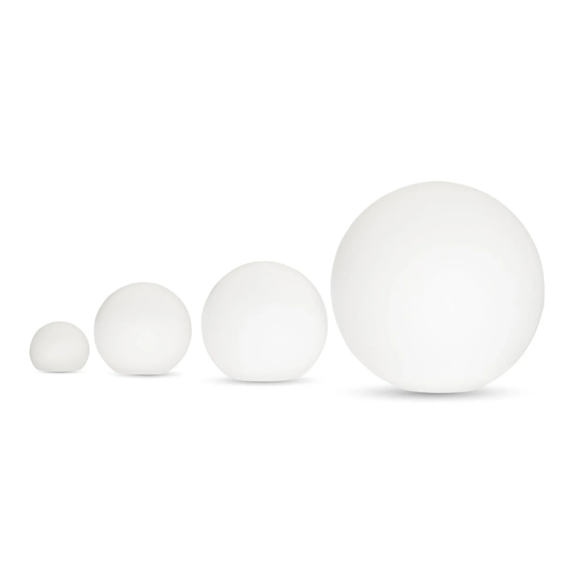 Lámpara de mesa o suelo esfera exterior - RGBW - 2W- Ø40cm - Recargable