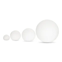 Lámpara de mesa o suelo esfera exterior - RGBW - 1W - Ø12cm - Recargable