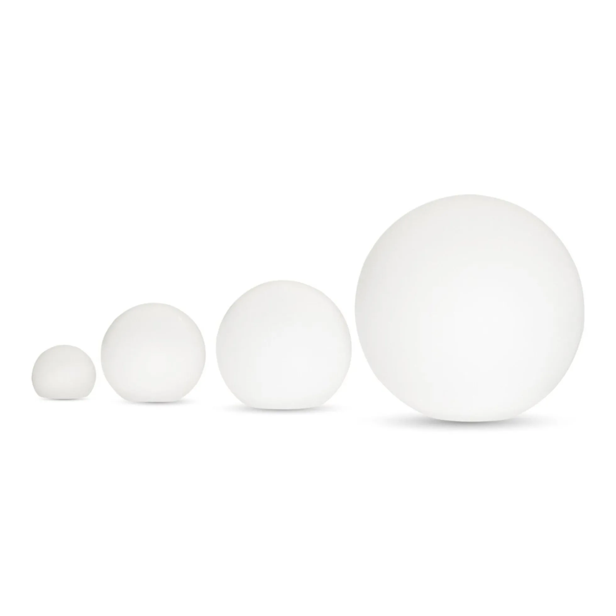 Lámpara de mesa o suelo esfera exterior - RGBW - 1W - Ø12cm - Recargable
