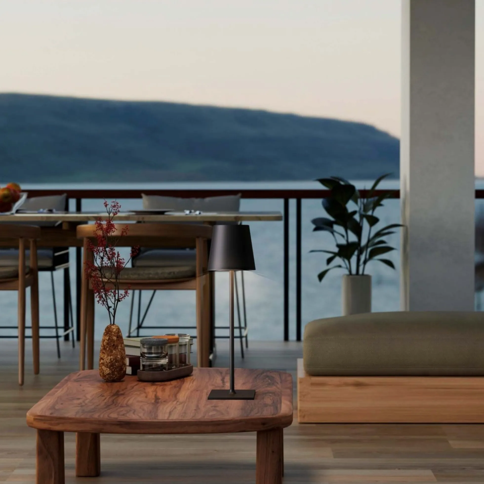 Lámpara de mesa portátil LED CCT "Laura" - 1,5W - Táctil - Intensidad regulable