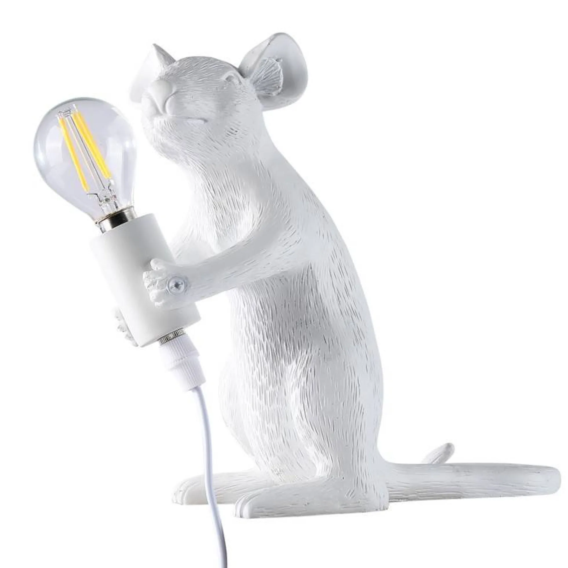 Lámpara de mesa ratón de resina "Stuart"