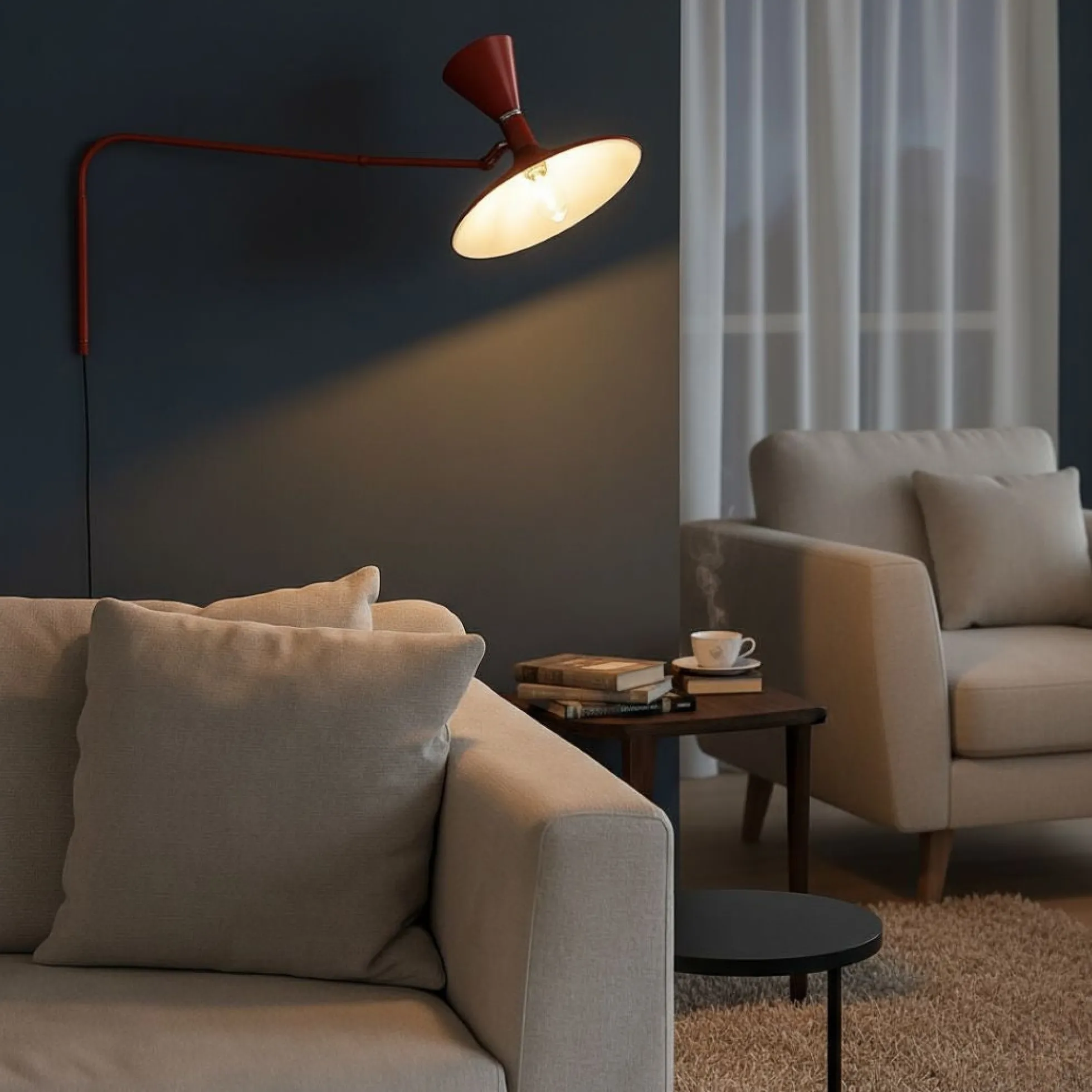 Lámpara de pared de diseño "NIM" - E14 + G9