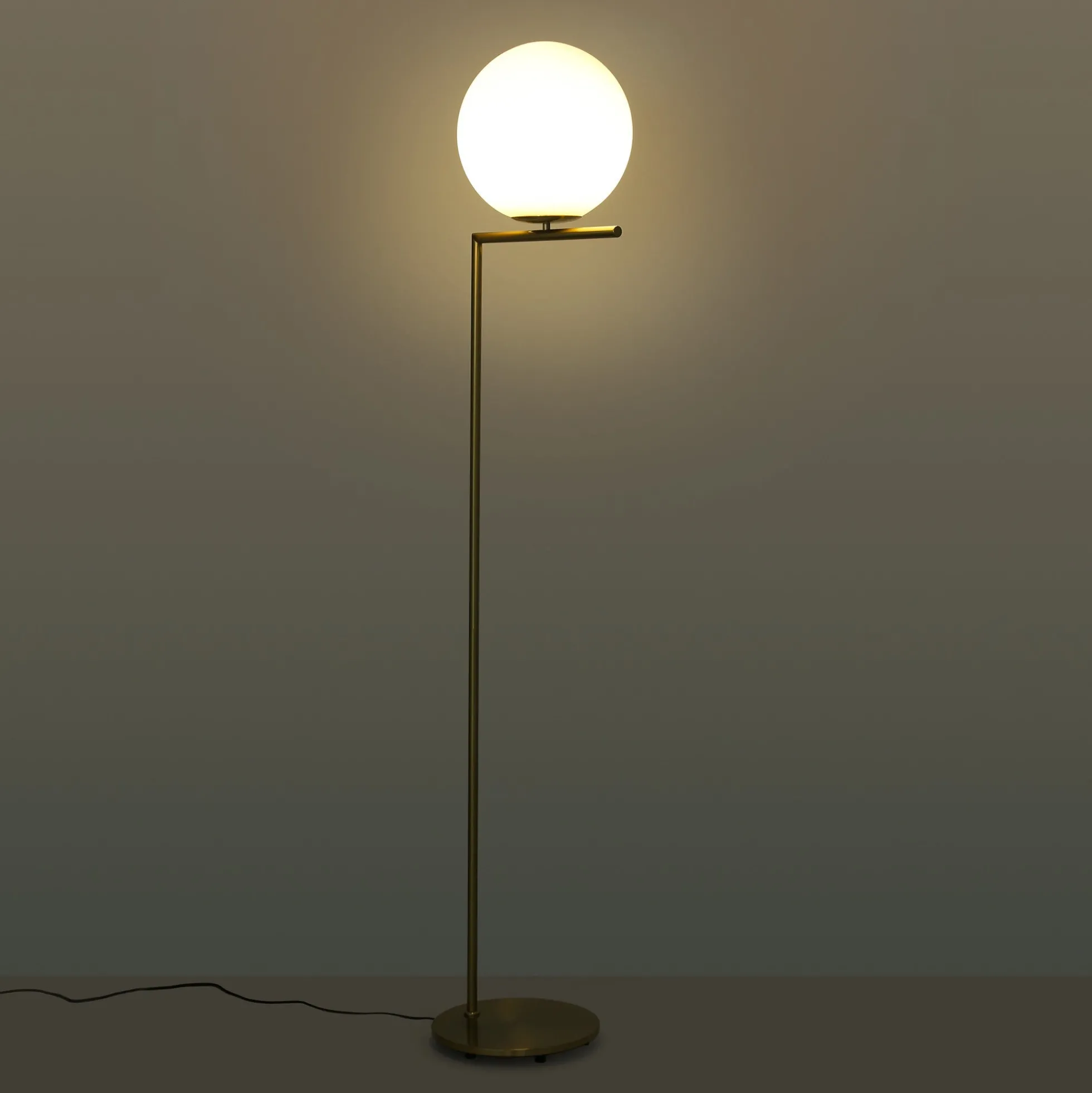 Lámpara de pie bola cristal "Anni 300" - E27 - Ø 30cm
