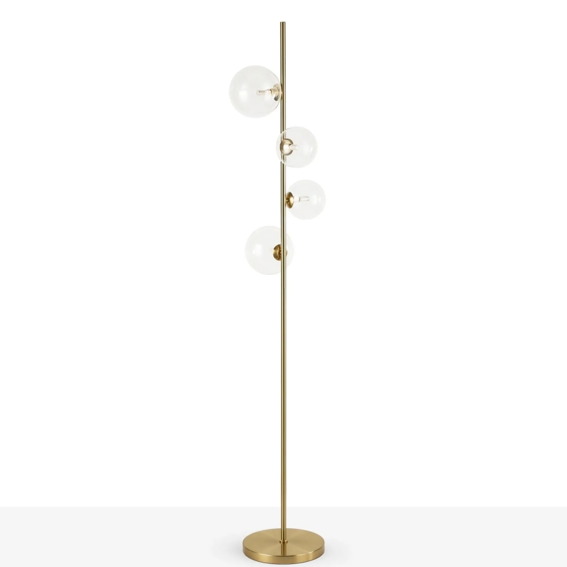 Lámpara de pie con esferas de cristal "STAND"- 4 x G9