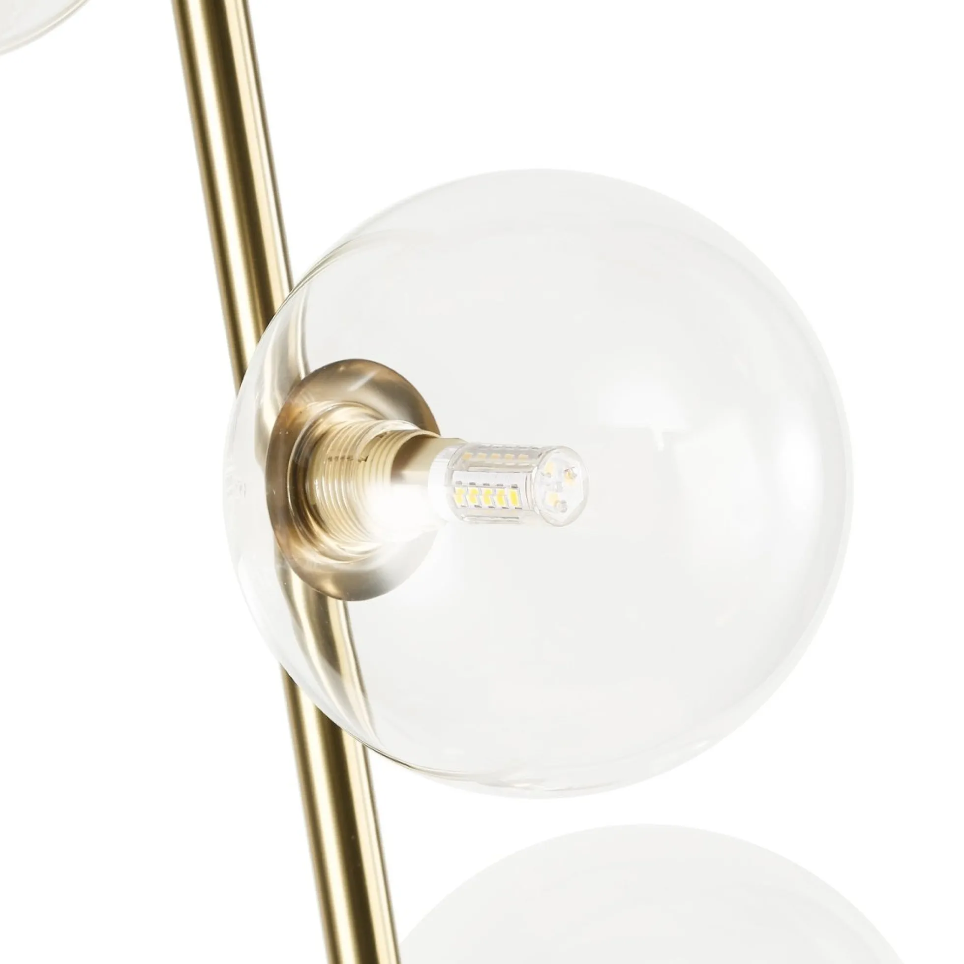 Lámpara de pie con esferas de cristal "STAND"- 4 x G9