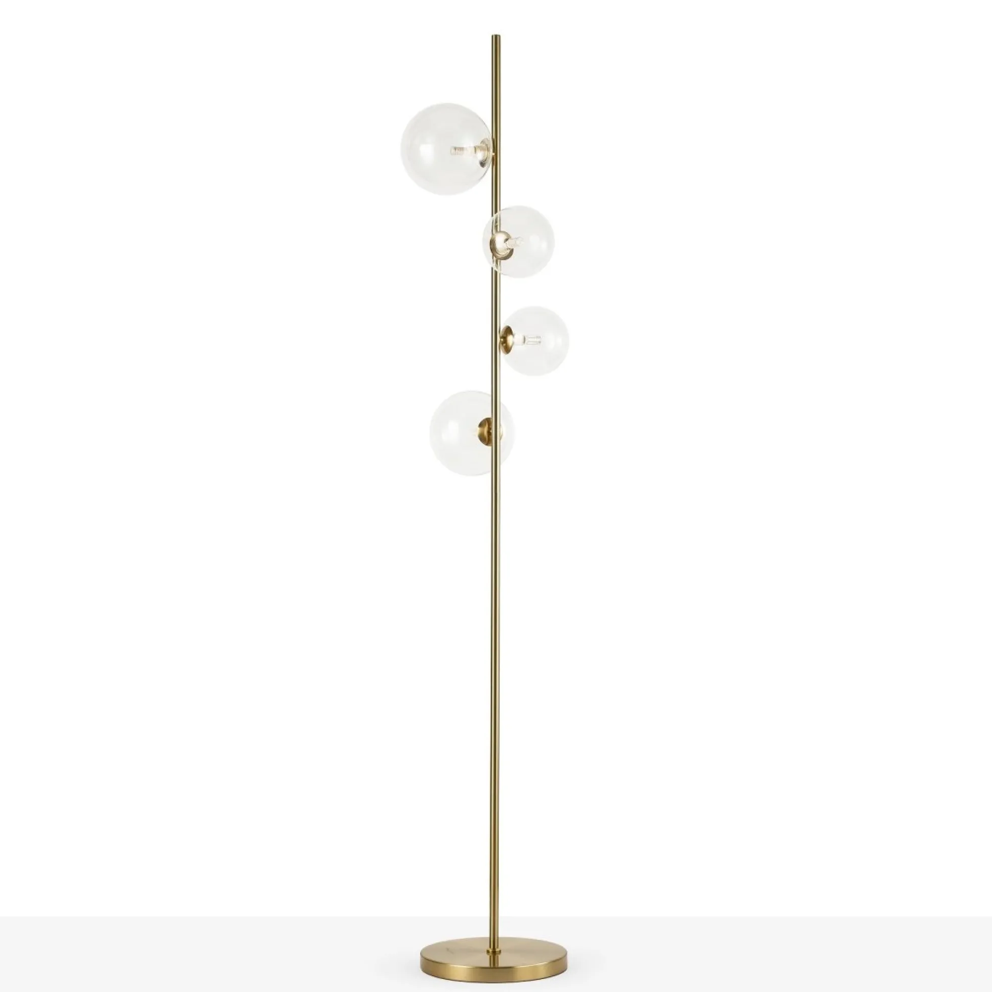 Lámpara de pie con esferas de cristal "STAND"- 4 x G9