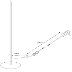 Lámpara de pie LED de aluminio