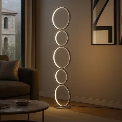 Lámpara de pie LED de aluminio "NATALIE" - 30W - Luz cálida