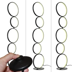Lámpara de pie LED de aluminio "NATALIE" - 30W - Luz cálida