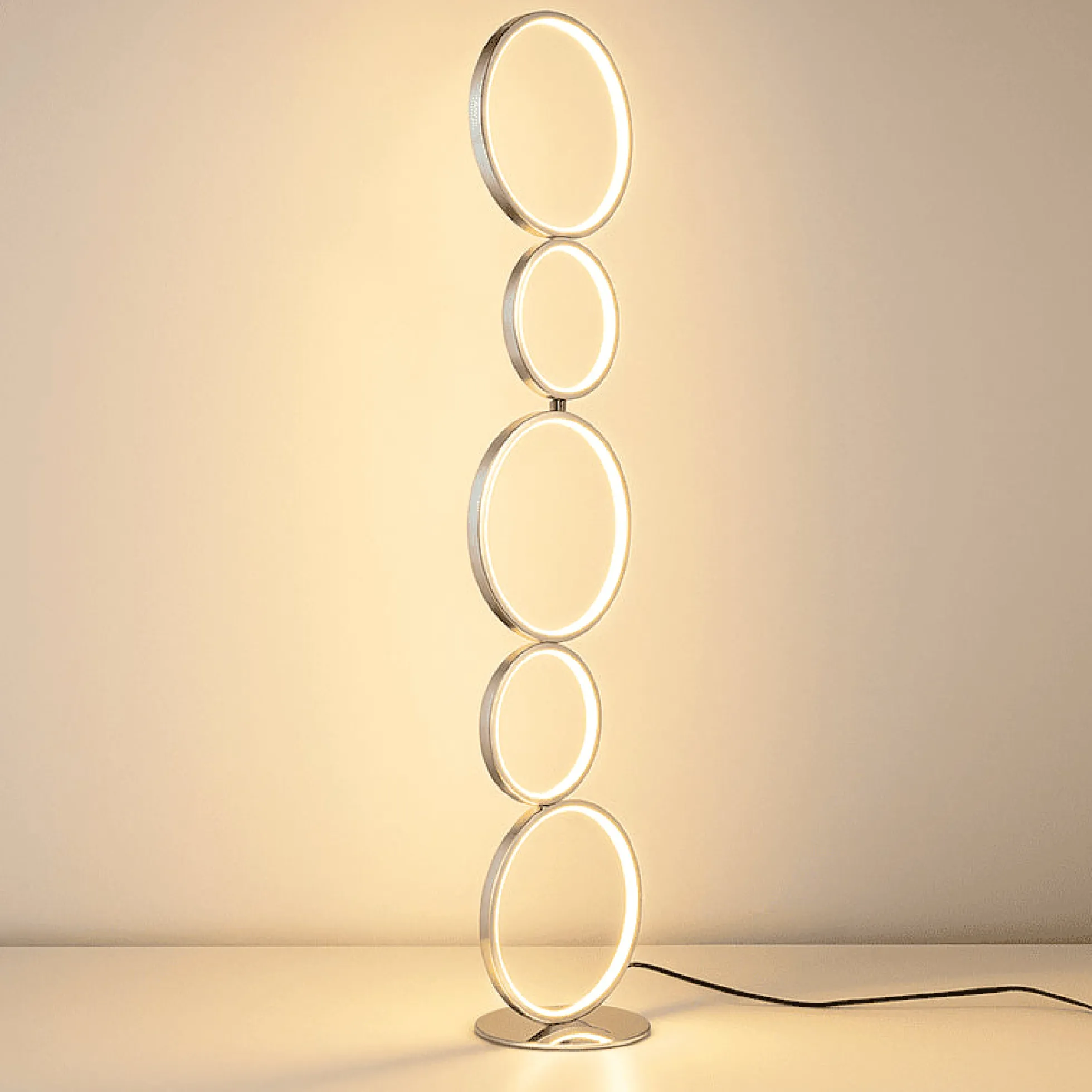 Lámpara de pie LED de aluminio "NATALIE" - 30W - Luz cálida