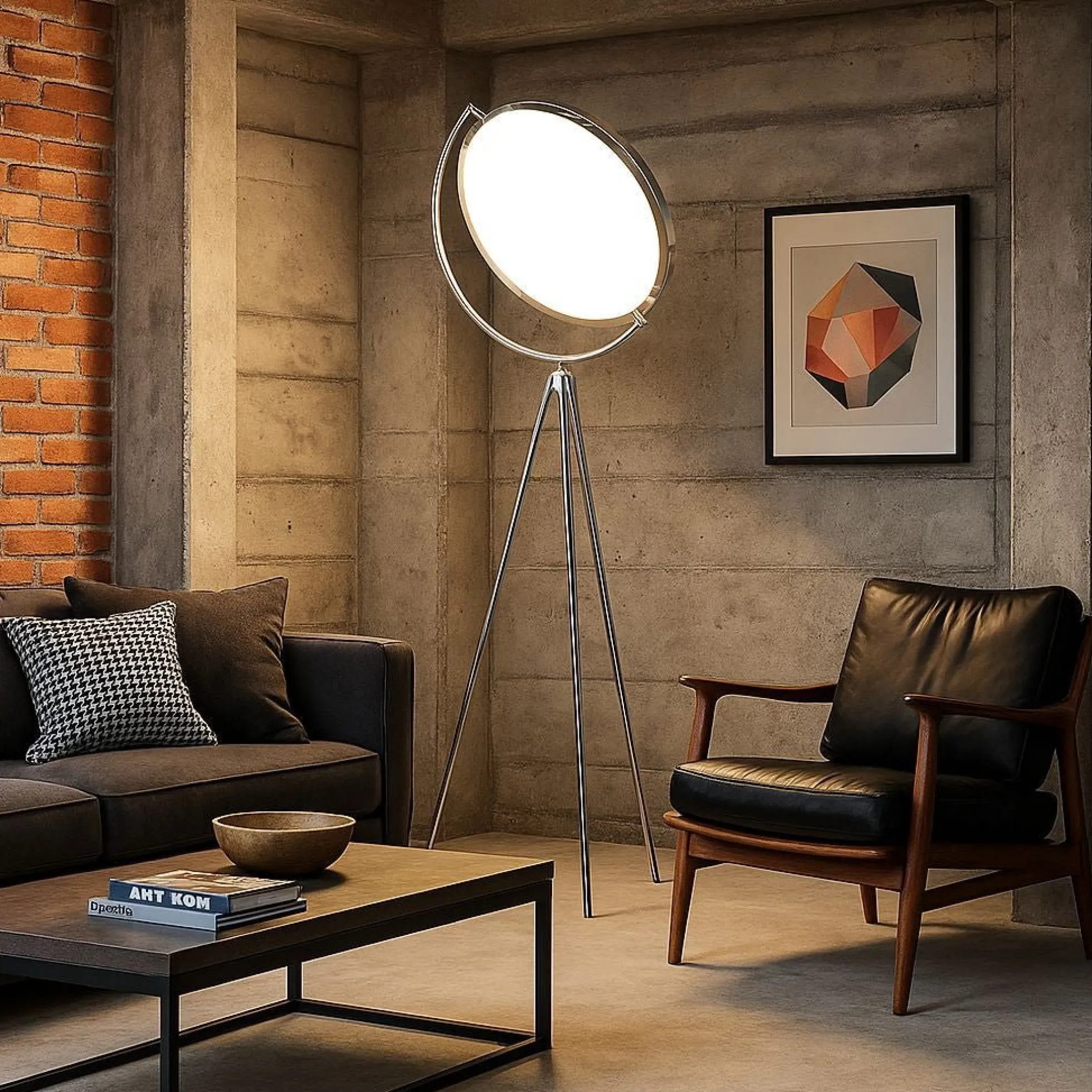 Lámpara de pie LED diseño "Eyes" - 26W - Luz cálida