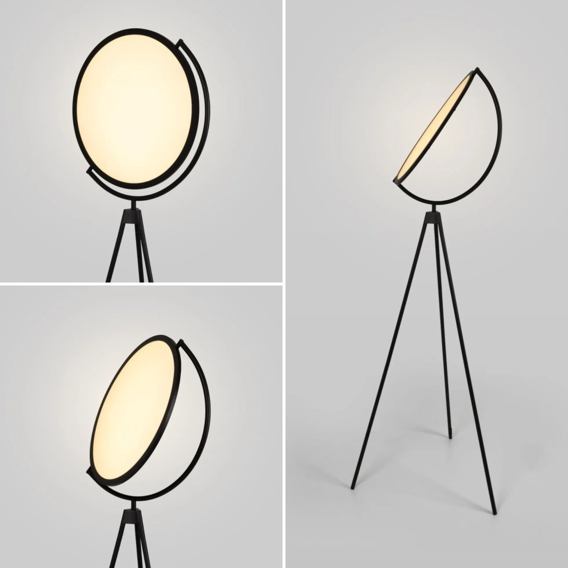 Lámpara de pie LED diseño "Eyes" - 26W - Luz cálida