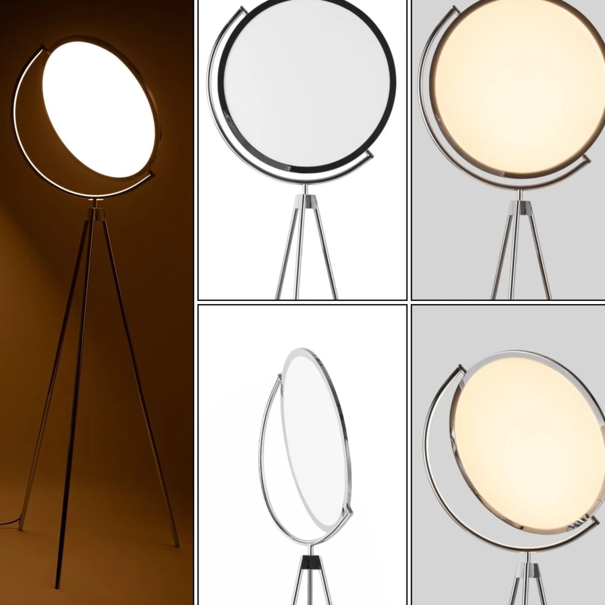 Lámpara de pie LED diseño "Eyes" - 26W - Luz cálida