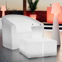 Lámpara de pie LED RGBW - 64W - Recargable - 120 cm