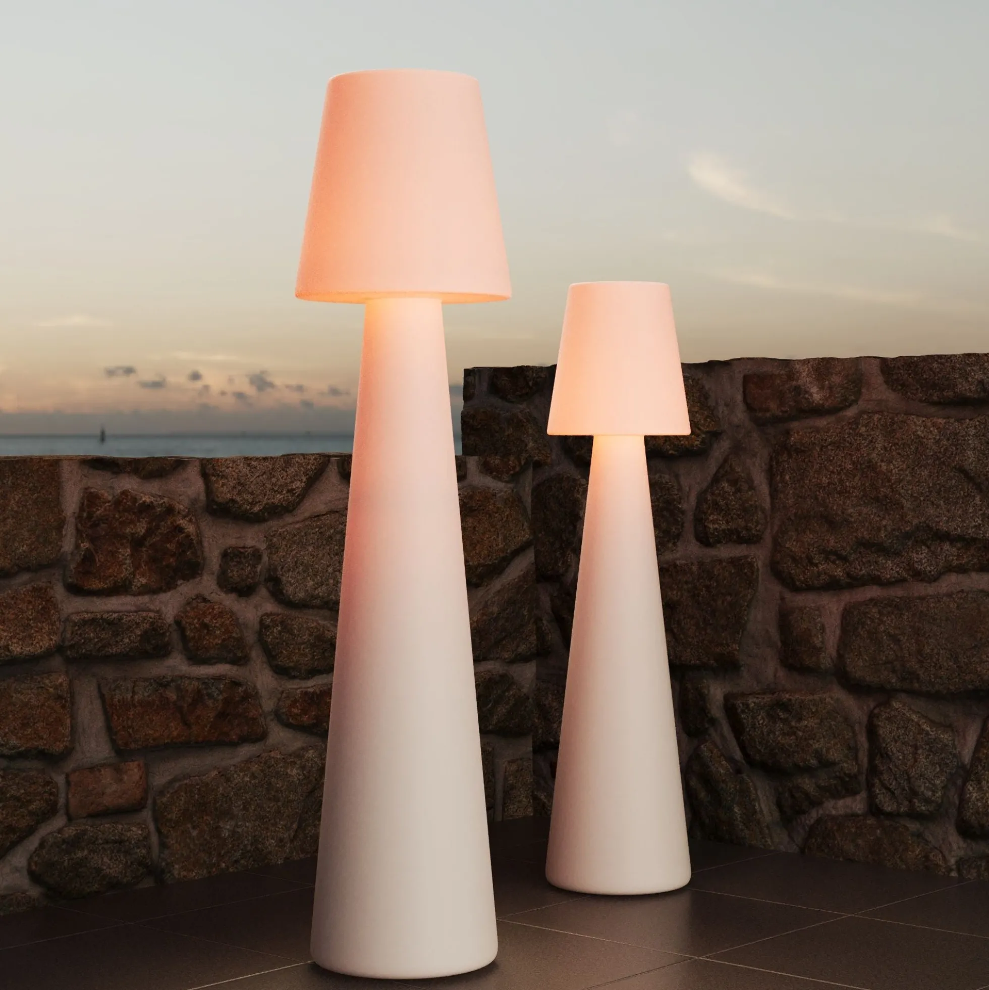 Lámpara de pie LED RGBW - XL - Recargable - 150 cm